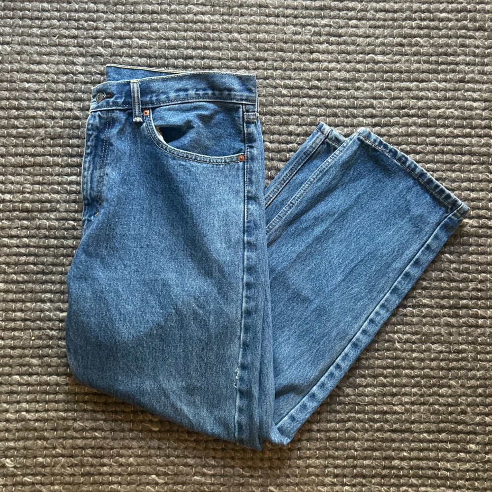 Levi's 505 Men's Straight Blue Jeans